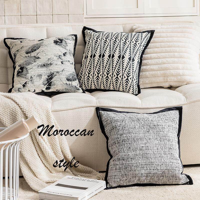 居言尚品中古轻法式沙发抱枕套ins风现代简约客厅家居靠枕床头靠