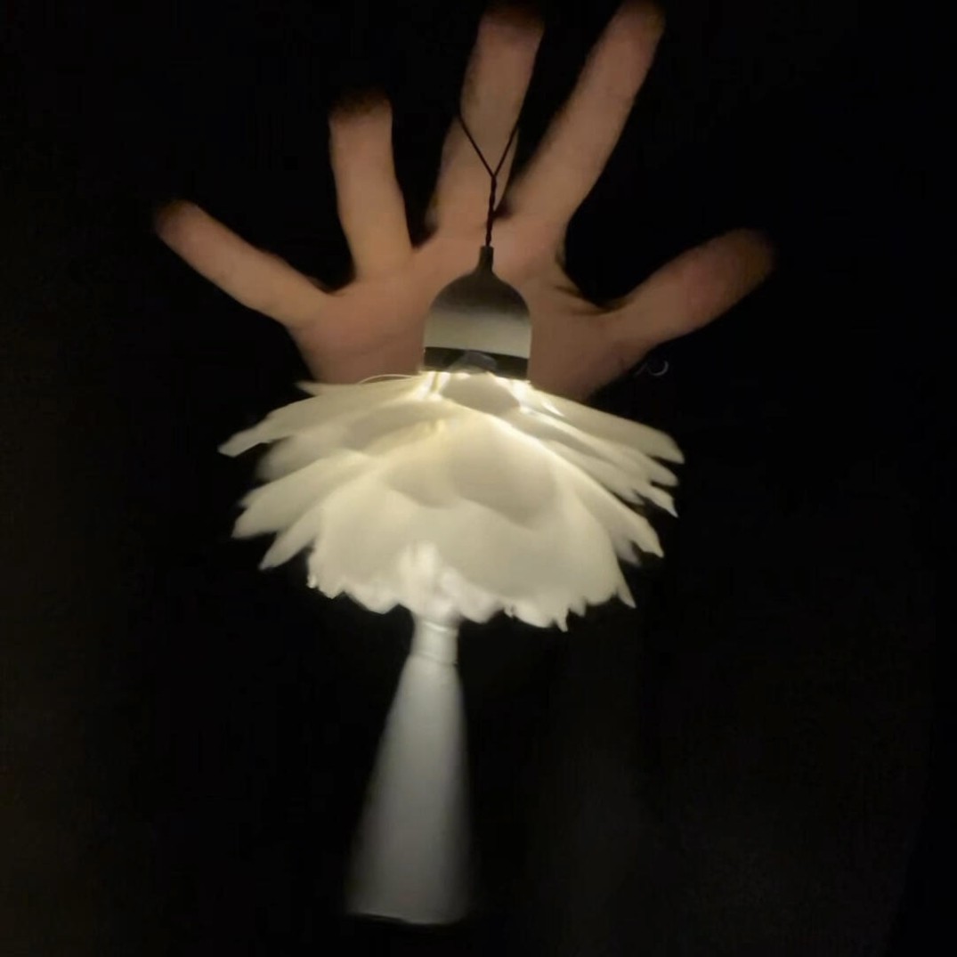 羽毛球挂件diy花束材料包永生花手工小夜灯自制送男友生日小礼物