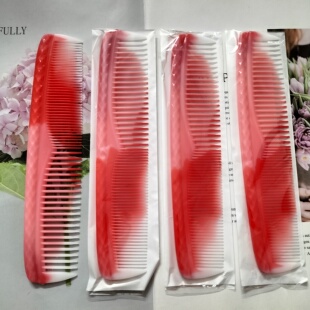 家用梳子女士专用长发直发梳防静电美发细齿密齿中齿两用梳红色梳