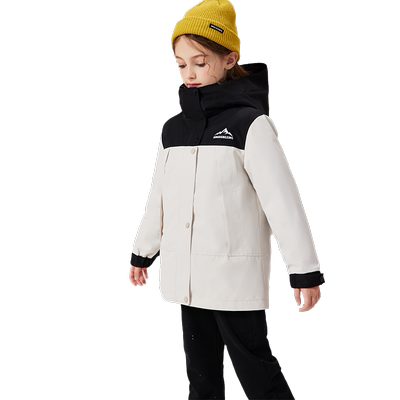 雅鹿短款加厚羽绒服男童女童