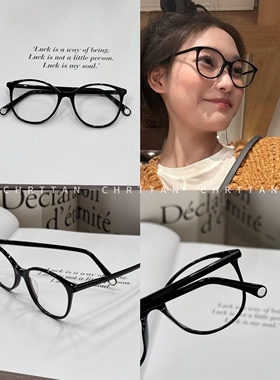 CHRTTAN 弱化脸部棱角！26ss 书呆子窄边方框防晒遮阳墨镜 男女