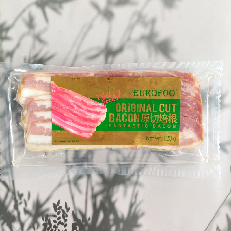 EUROFOO原切培根家用烧烤手抓饼汉堡三明治披萨早餐用120g