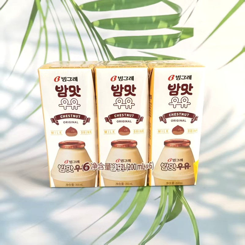 特价韩国原装进口宾格瑞板栗味牛奶饮料早餐含乳饮品200ml,咖啡/麦片/冲饮,含乳饮料,淘宝优惠券,粉丝福利购,淘宝优惠卷