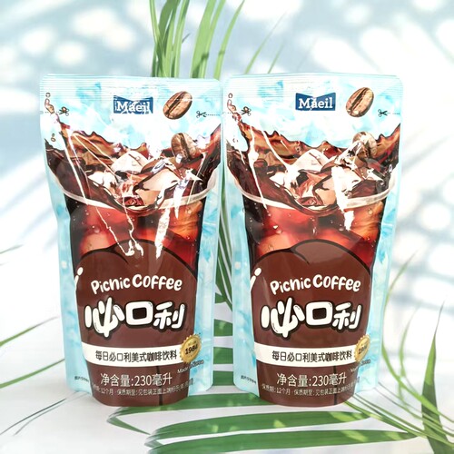 Maeil每日必口利韩国进口美式咖啡饮料即饮袋装美式黑咖啡230ml