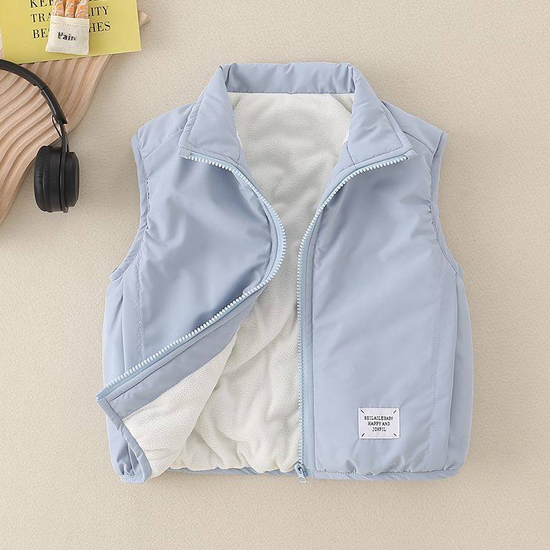 2026新款马甲背心男童女童春季外穿洋气儿童坎肩秋款加绒外搭马甲
