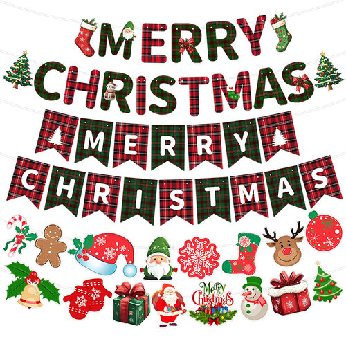 跨境欧美Merrychristmas圣诞派