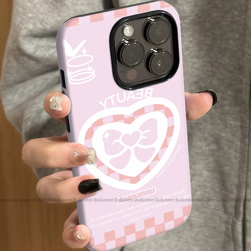 菲林适用于苹果17promax手机壳粉紫爱心iphone12/13套硅胶14max全包防摔xs日韩可爱15plus网红新款女air潮牌6