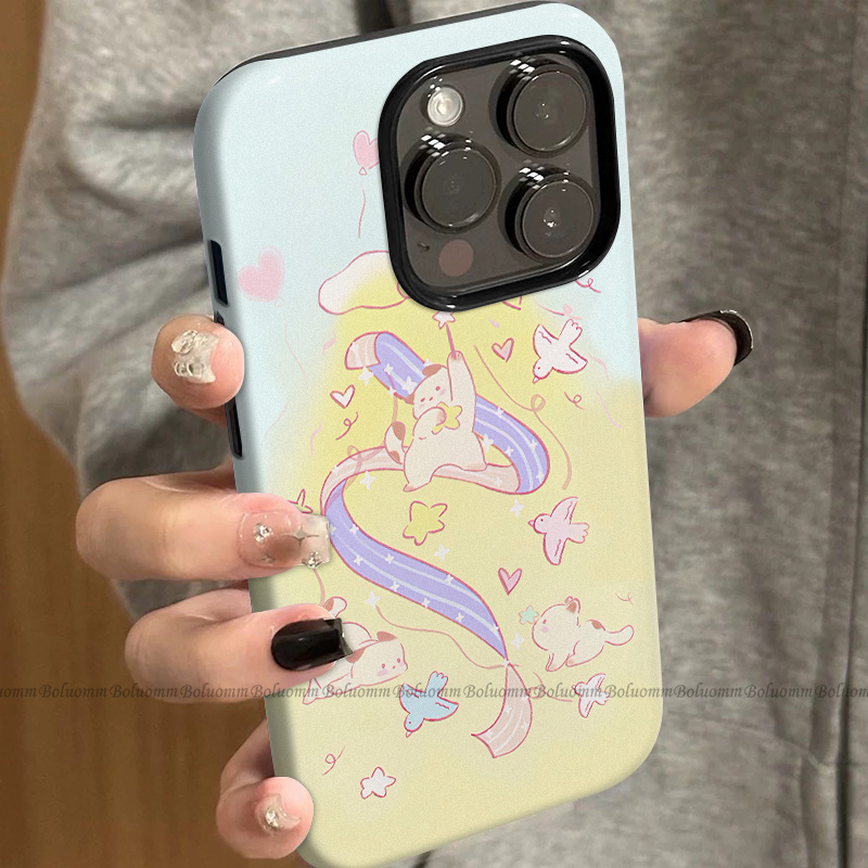 菲林适用于苹果17promax手机壳彩带猫咪iphone12/13套硅胶14max全包防摔xs卡通日韩15plus网红新款女air潮牌6