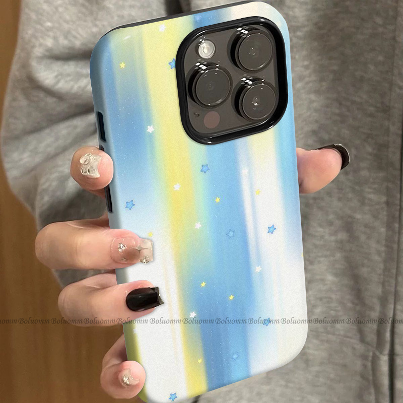 菲林适用于苹果17promax手机壳渐变流星iphone12/13套硅胶14max全包防摔xs创意小众15plus网红新款女air潮牌6