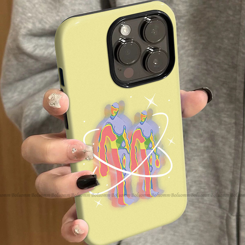 菲林适用于苹果17promax手机壳外星来客iphone12/13套硅胶14max全包防摔xs抽象日韩15plus网红新款女air潮牌6