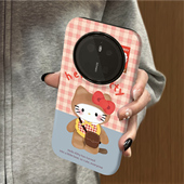 适用华为mate80pro手机壳huaweimate70pro新款 50高级防摔mate40套磨砂简约mate60可爱韩系30菲林防摔熊衣凯蒂