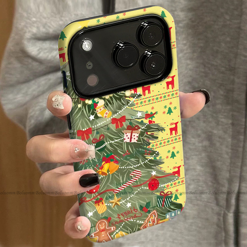 菲林适用于苹果17promax手机壳礼物圣诞树iphone12/13套硅胶14max全包防摔xs卡通风15plus网红新款女air潮牌6