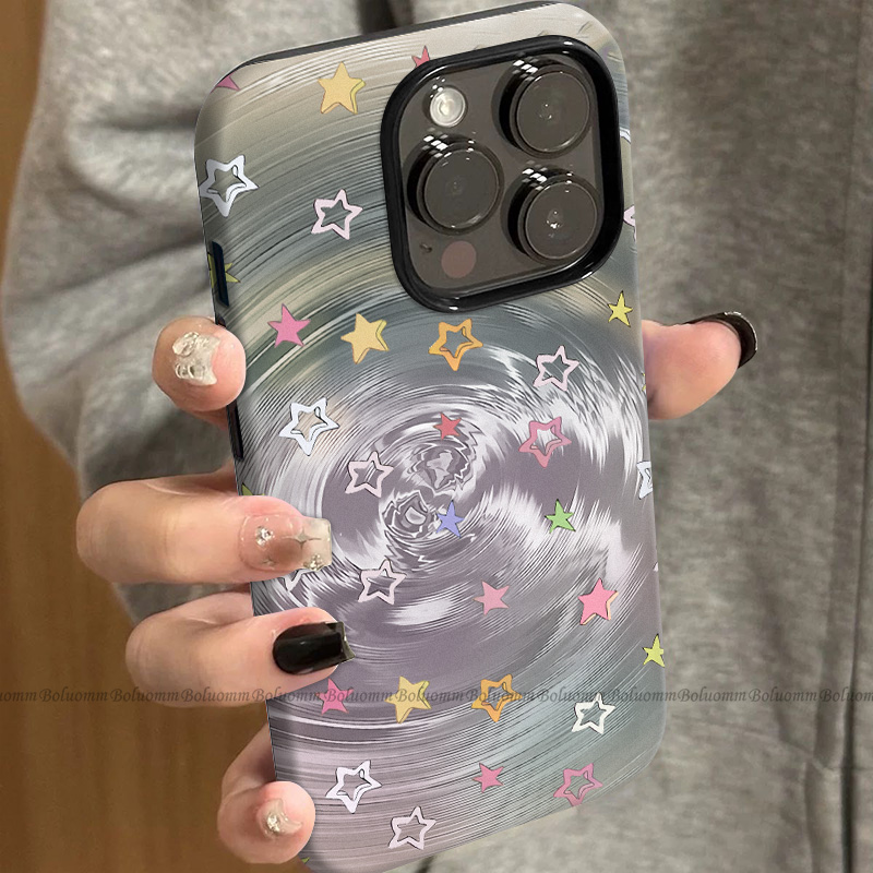 菲林适用于苹果17promax手机壳漩涡星星iphone12/13套硅胶14max全包防摔xs日韩可爱15plus网红新款女air潮牌6