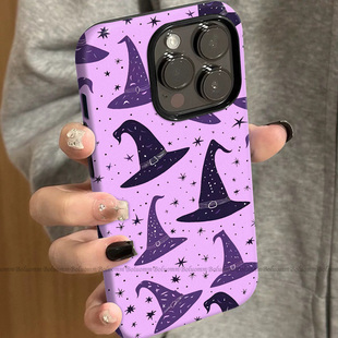 菲林适用于苹果17promax手机壳法师帽子iphone12/13套硅胶14max全包防摔xs欧美可爱15plus网红新款女air潮牌6