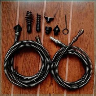 电钻管道疏通机软簧弹簧配件钻头12mm带连接杆手电钻下水道疏通器