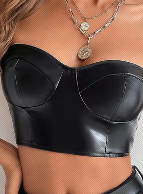 Singlet Pendek Terdedah Perut Wanita Seksi Gaya Eropah dan A