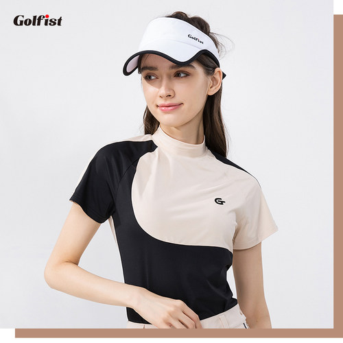 golfist高尔夫短袖女士新品拼色