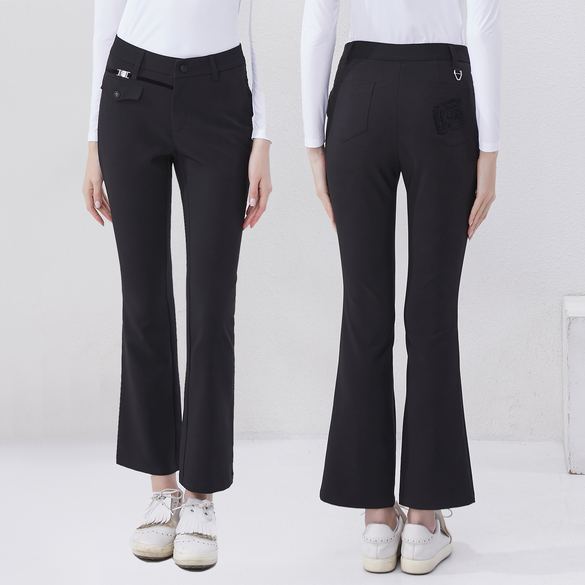 弹力百搭修身运动高尔夫夏季女裤