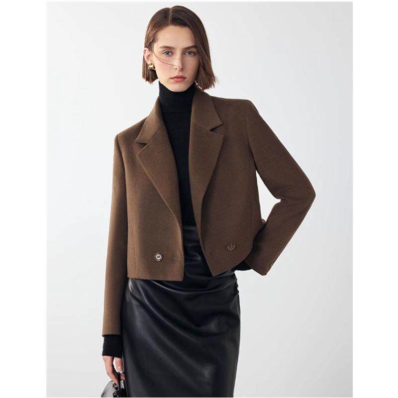 商城同款2025春季新款羊毛气质时尚高级感职业西服外套休闲西装女