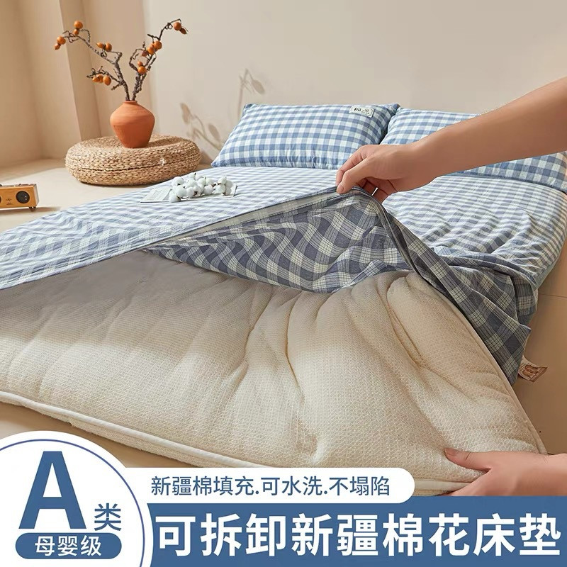 棉花床垫软垫专用单人棉絮铺底床