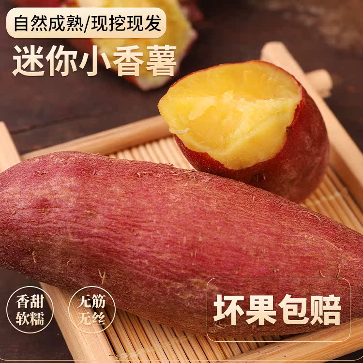 临安天目山小香薯黄心板栗薯3斤/5斤地瓜中果新鲜农家红薯金手指