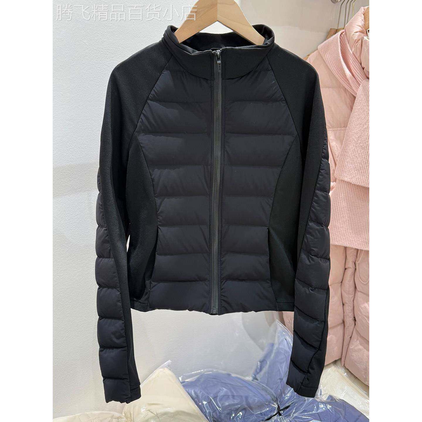 高级感瑜伽服羽绒服女新款户外时尚修身显瘦小个子轻薄立领外套