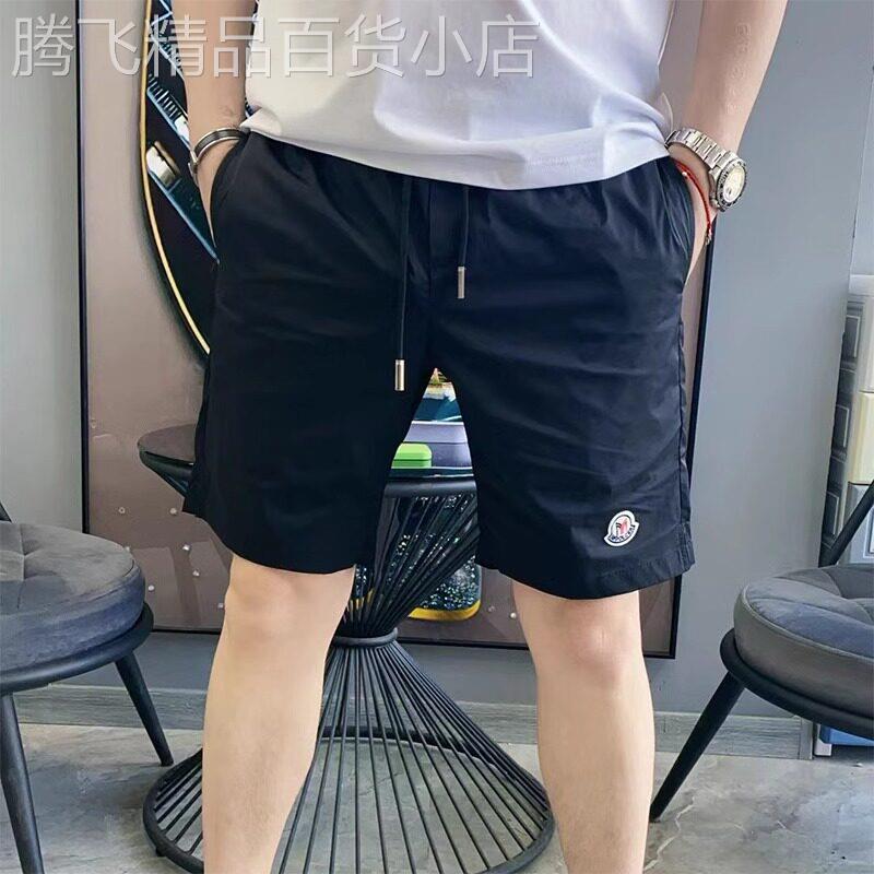 高端潮牌修身外穿百搭五分裤男士2026夏季薄款速干休闲透气沙滩裤