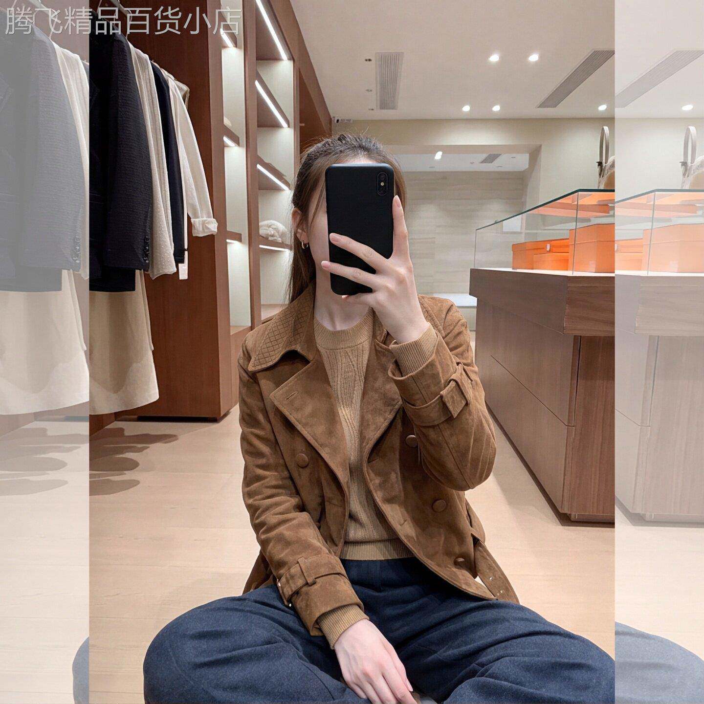 2026秋季新款大码女装通勤显瘦遮肉气质外套百搭翻领双排扣长袖