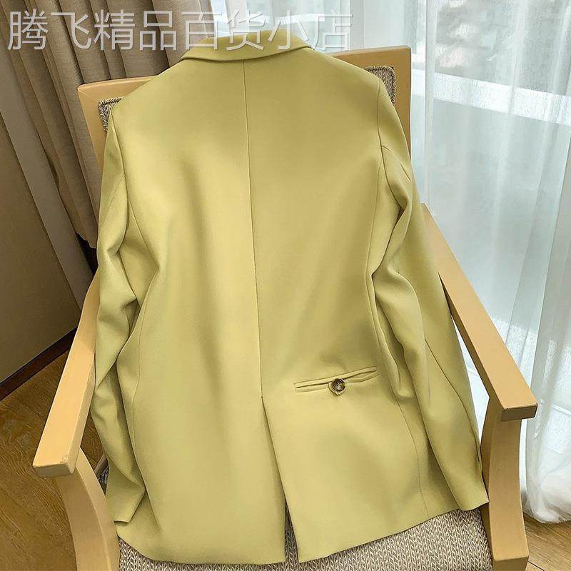 西装外套女春秋爆款高级设计感小众后背纽扣宽松显瘦长袖休闲西服