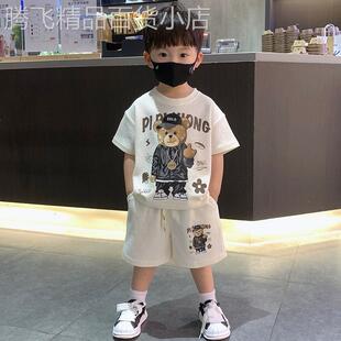 夏装 Next 潮男孩夏 衣服儿童套装 短裤 Kiss男童夏套装 帅气男宝短袖