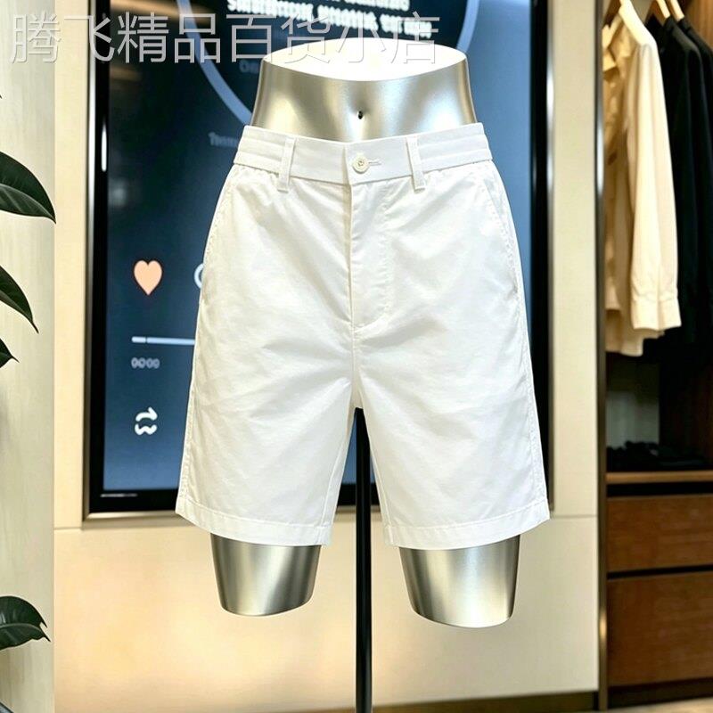 高端男士薄款冰丝透气短裤2026年夏季新款外穿休闲五分西裤子男款