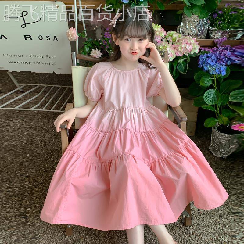 英国next ttat女童连衣裙夏装2025儿童装洋气公主裙女孩纯棉裙子