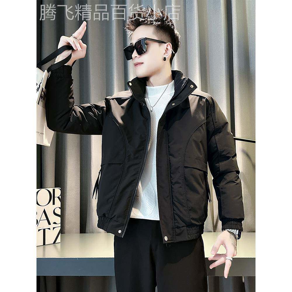 秋冬季潮流立领短款工装夹克男2025新款休闲保暖长袖棉衣棉服外套