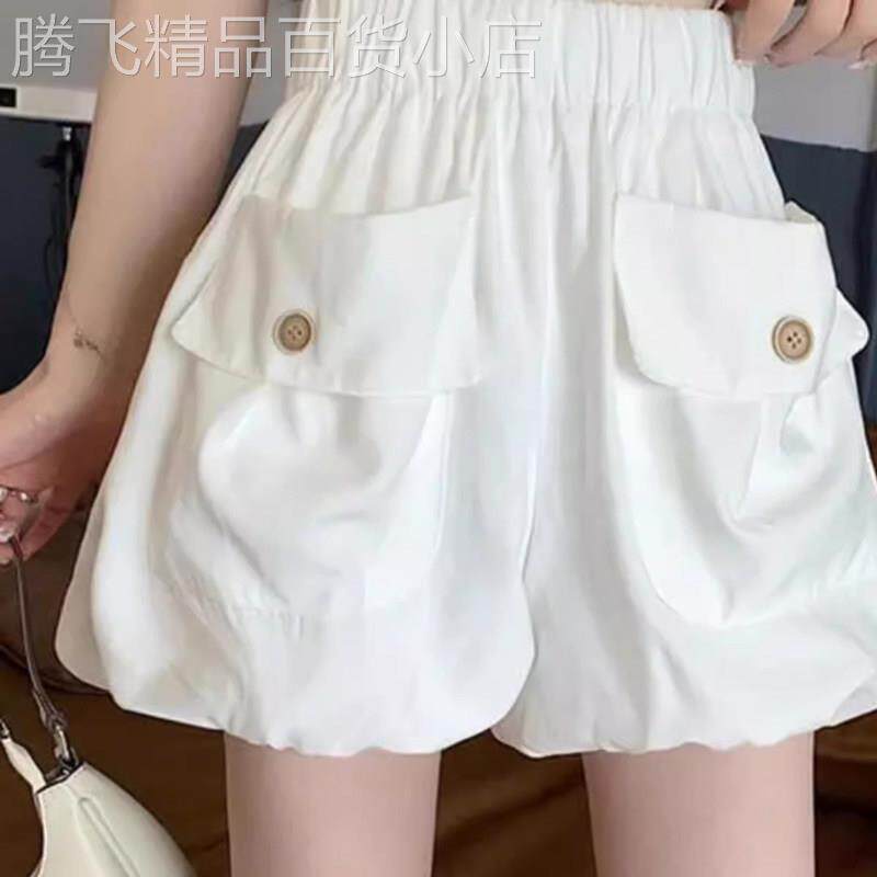 灯笼短裤女夏季薄款2026新款高腰宽松显瘦百搭小个子休闲蓬蓬裤子