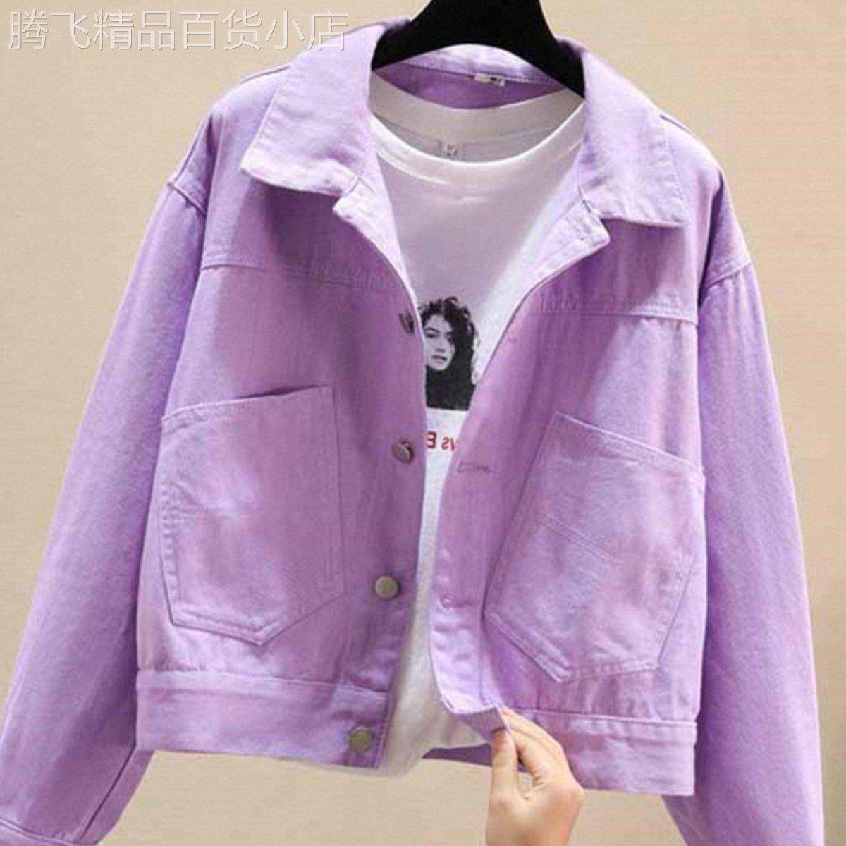 牛仔外套女春秋短款欧货小个子马甲糖果色棒球服运动休闲夹克上衣