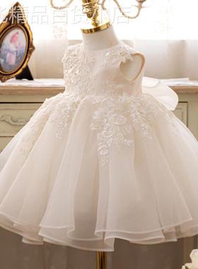 英国next MaxM宝宝周岁礼服儿童钢琴演出服小主持人花童公主裙潮