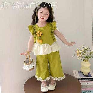 2025夏季 英国Next Kiss女童短袖 套装 夏日漂亮两件套 洋气时髦夏装