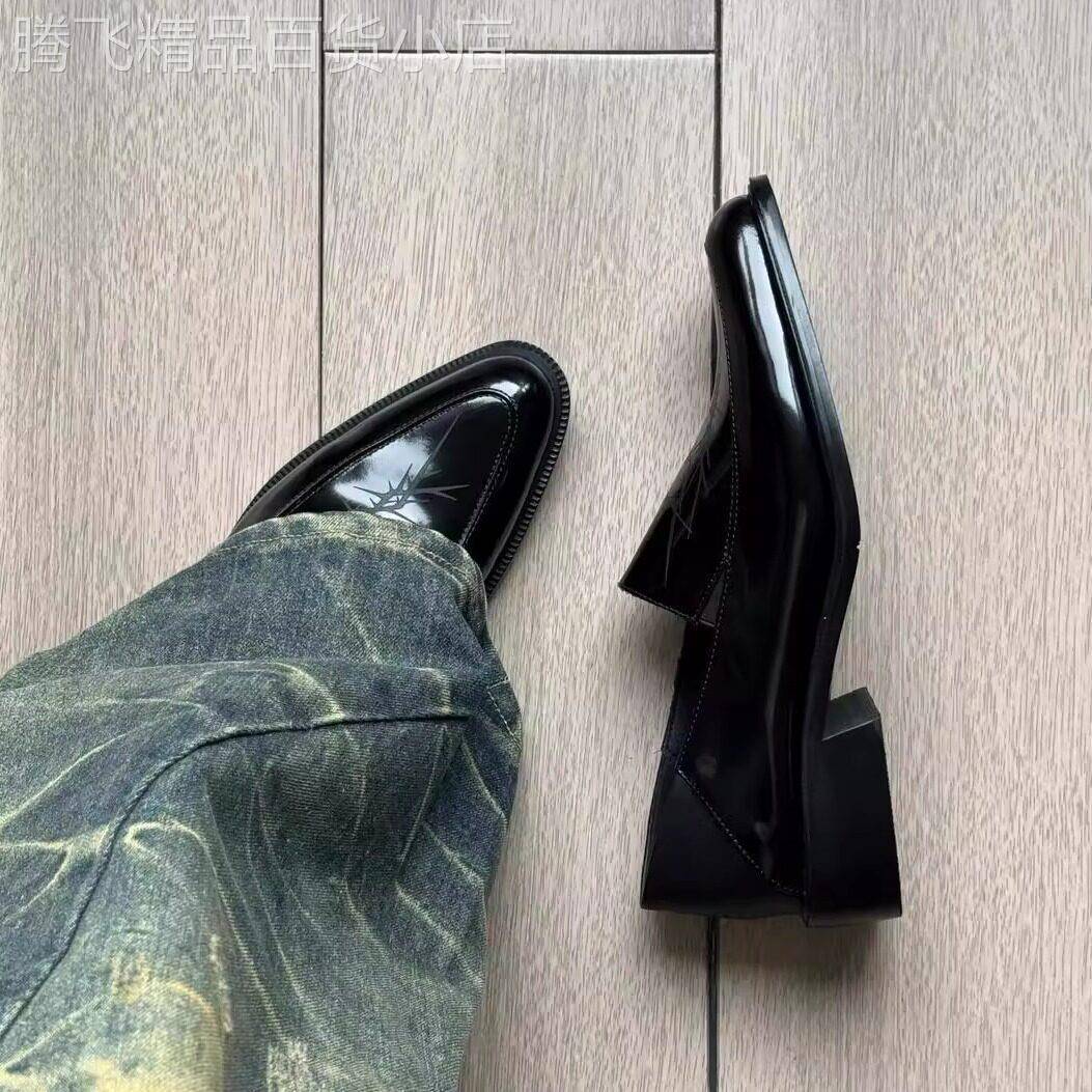 懒人一脚蹬乐福鞋2026春季男款情侣商务正装复古通勤英伦德比鞋潮