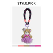 原创包包挂饰高级感可爱小熊毛绒玩偶公仔手机挂饰背包挂件钥匙扣