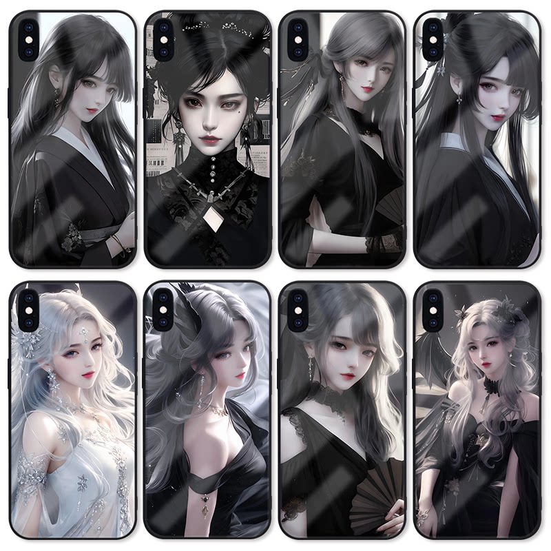 美女手机壳xsmax苹果14玻璃iphone15适用vivos1