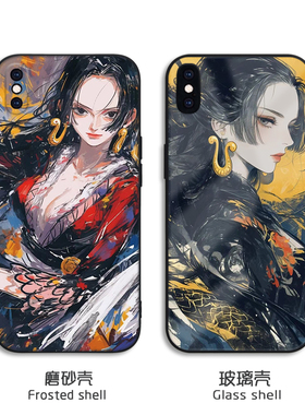 水墨风海贼王女帝苹果13手机壳iPhone12promax小米11红米K50动漫OPPO日系vivo一加9RT三星S22华为nova8荣耀60