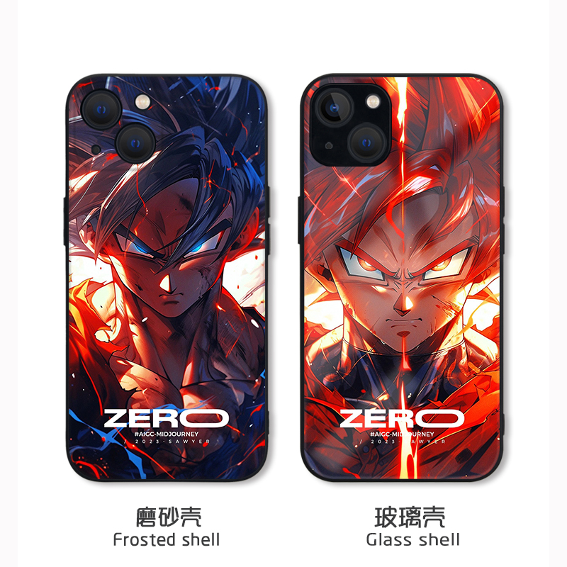 七龙珠苹果16pro手机壳iPhone15赛亚人14plus适用11男12新款13promax小米14红米note13pro华为mate60三星一加