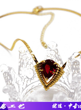 N24电镀真金短款项链铜材质颈链