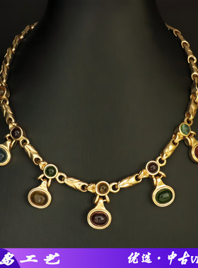 青岛vintage饰品宫廷风多彩琉璃