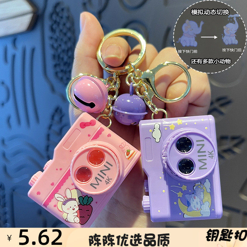 网红ins卡通动物双孔动态相机投