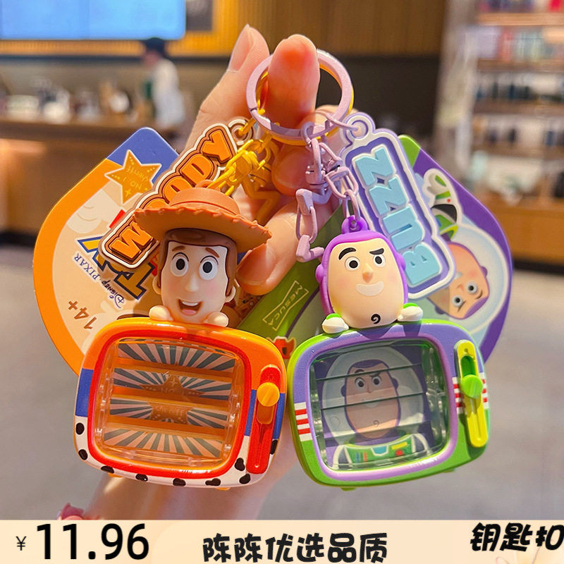 正版卡通玩具总动员翻页电视机钥