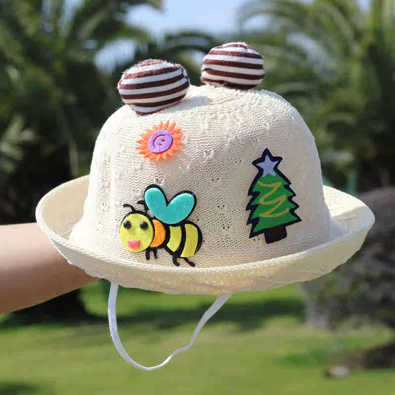 夏天儿童防晒帽 1-5岁 男童太阳帽 遮阳帽 女童凉帽 小孩帽子童帽|ruв категории Аксессуары, шляпа - от Buy2taobao.com для оказания профессиональной услуги покупки агента Taobao