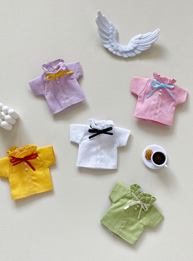 【12分】立领衬衫短袖/Gsc粘土人ob11娃衣p9p10妖精d男女阿巳