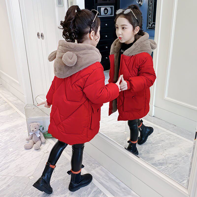 品牌专柜女童棉服加厚秋冬新款