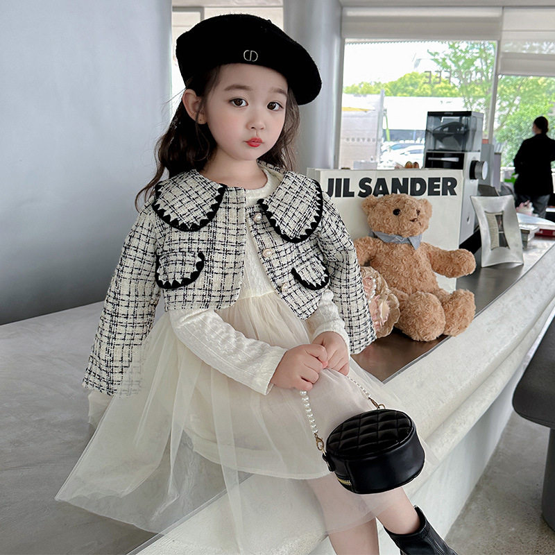品牌专柜女童小香风裙子两件套